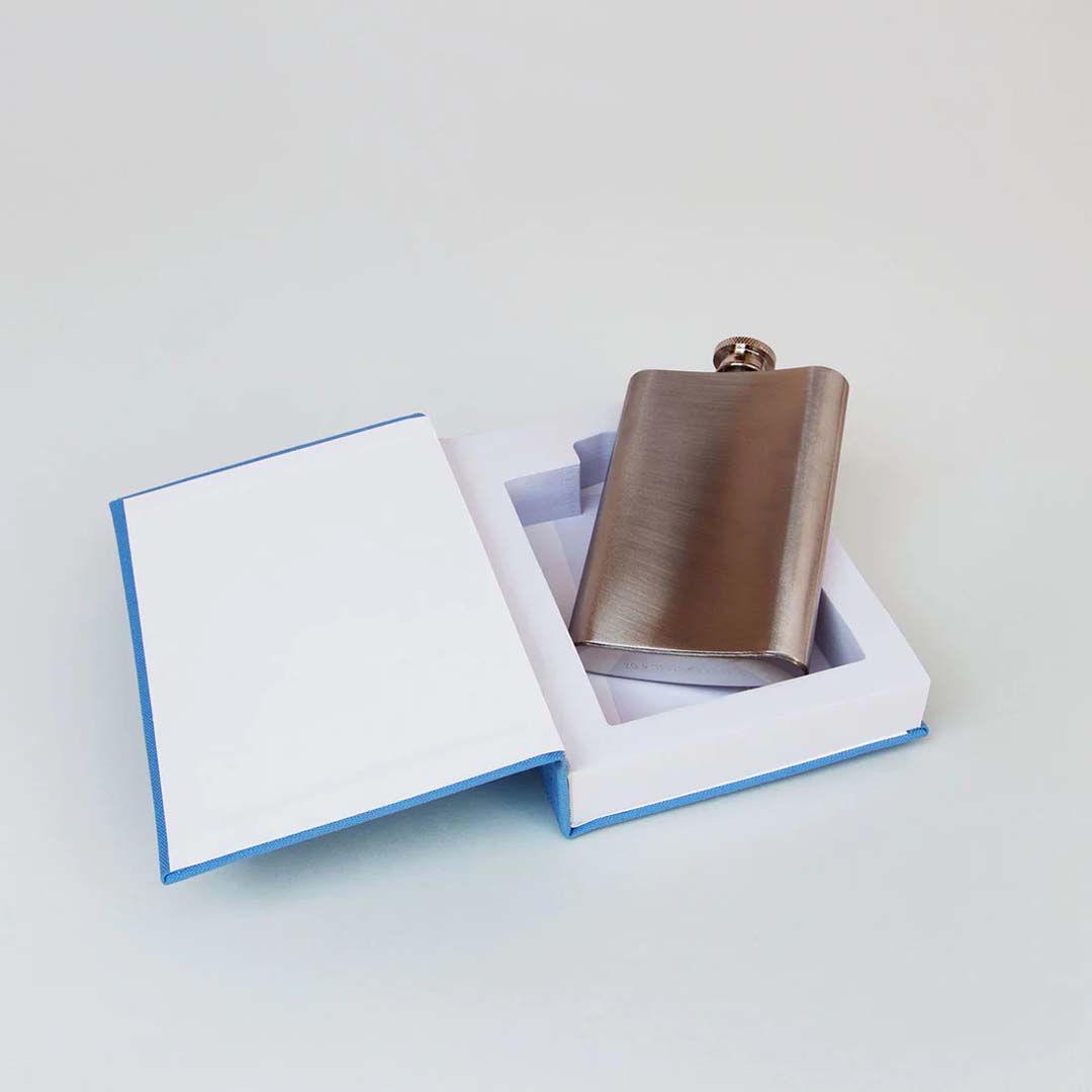 FLASK IN A SELF HELP BOOK
