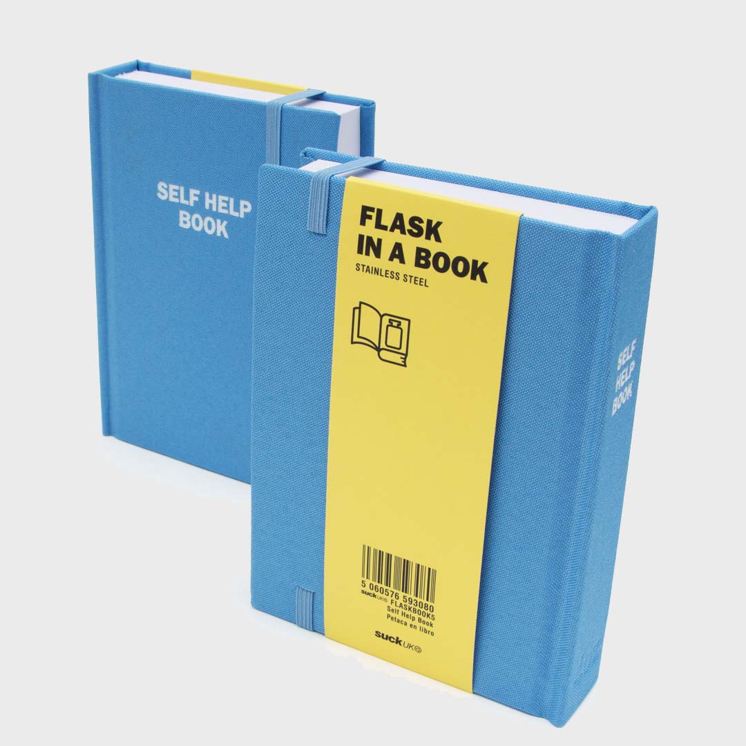 FLASK IN A SELF HELP BOOK