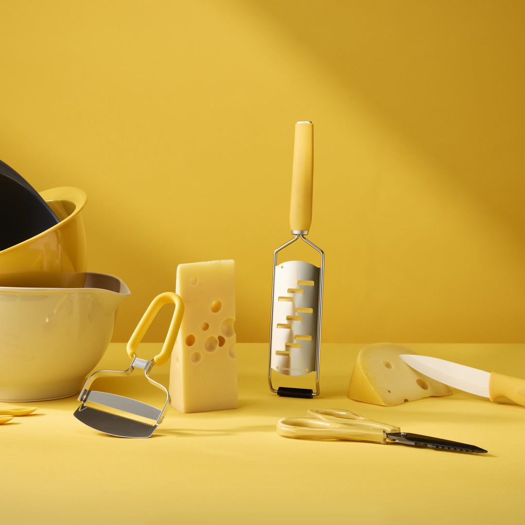 Wide Serrated Cheese Slicer | Yellow