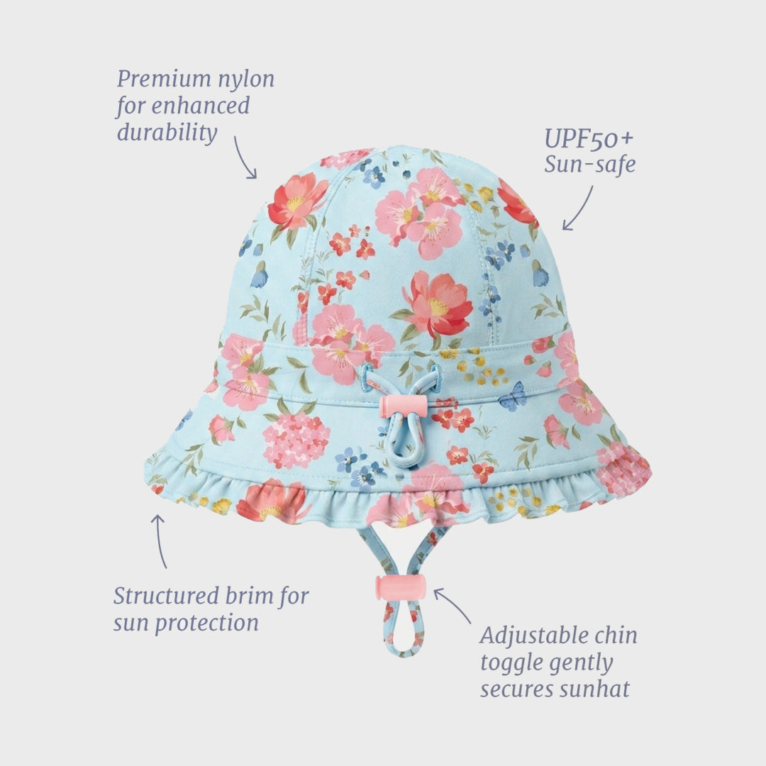 Twinkle Swim Bell Hat | Aqua Garden — image 2