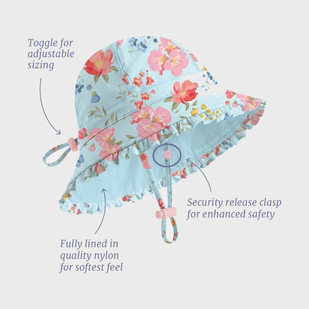 Twinkle Swim Bell Hat | Aqua Garden — image 4