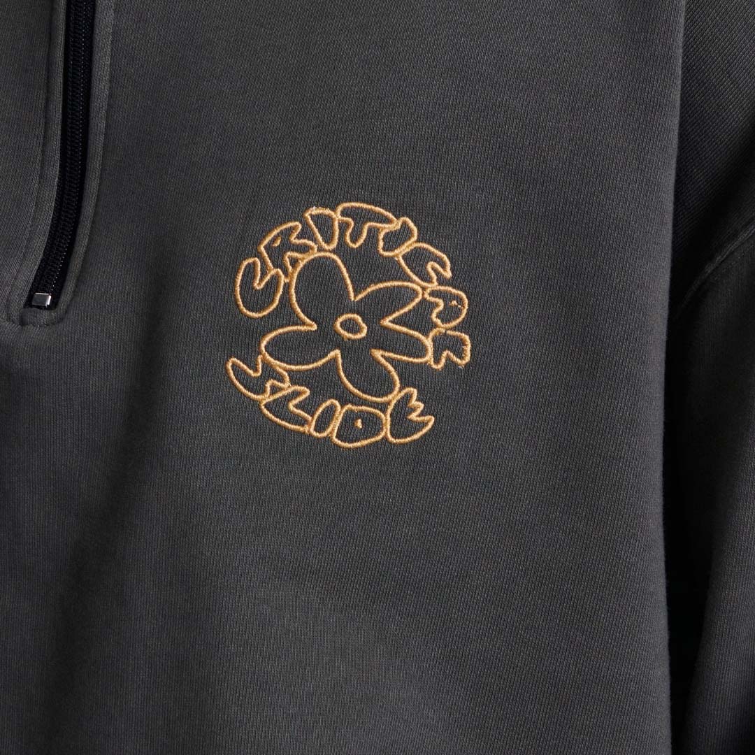 BLOOM 1/4 ZIP FLEECE | ASHPHALT