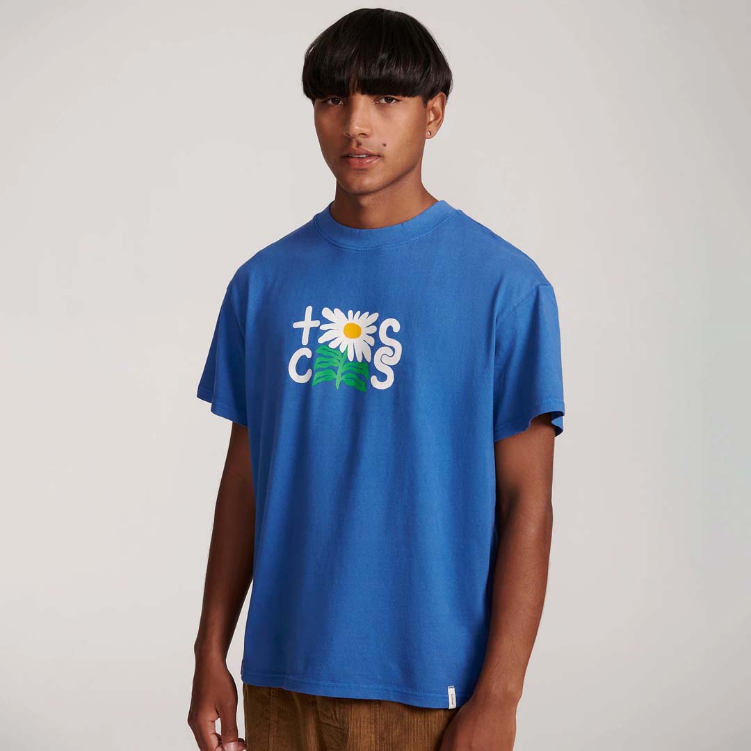 CALEN PLACEMENT TEE | COBALT