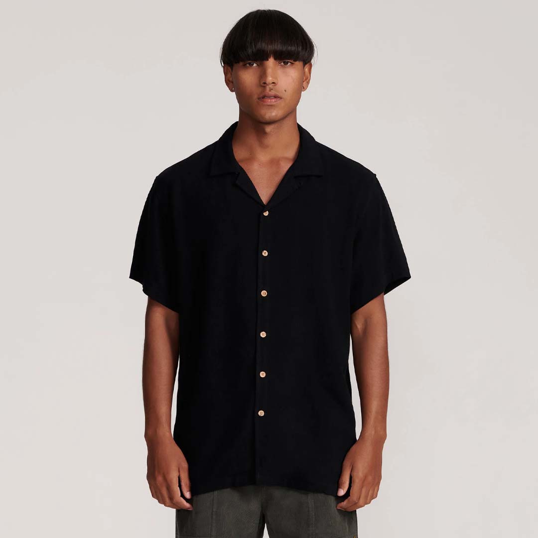 ERNIE RESORT SHIRT | BLACK