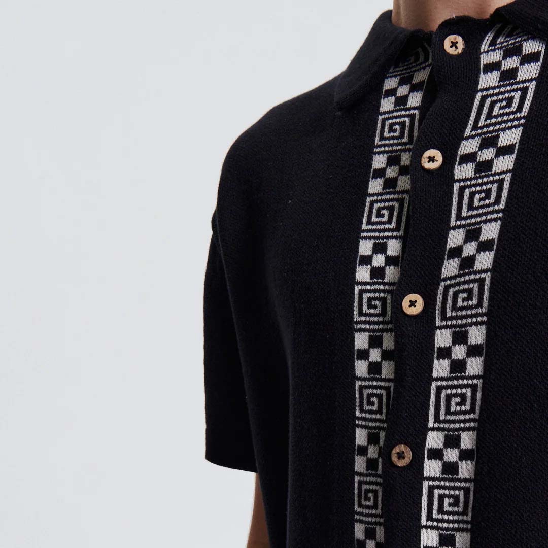 LA CONCHA POLO SHIRT | BLACK