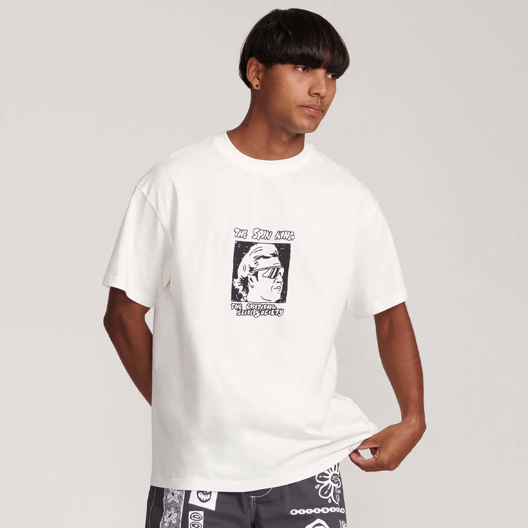SPINNER TEE | VINTAGE WHITE