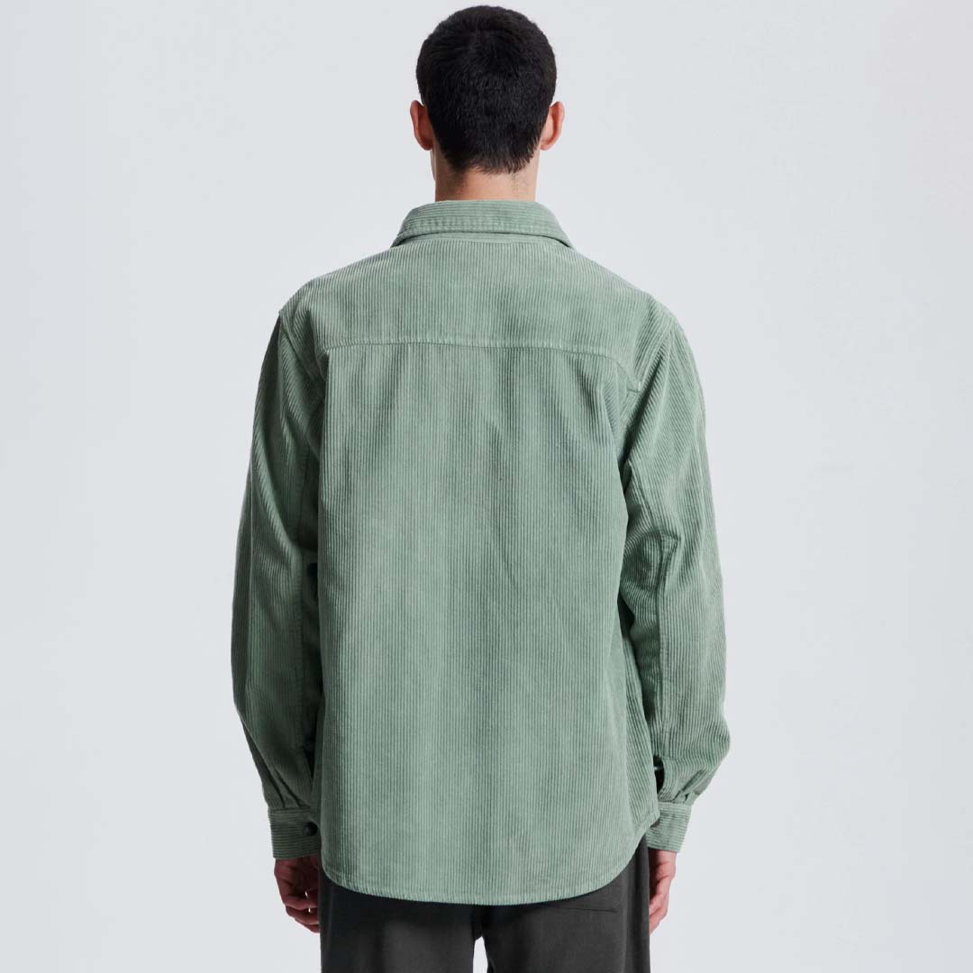 SURFACE CORD OVERSHIRT | SAGE