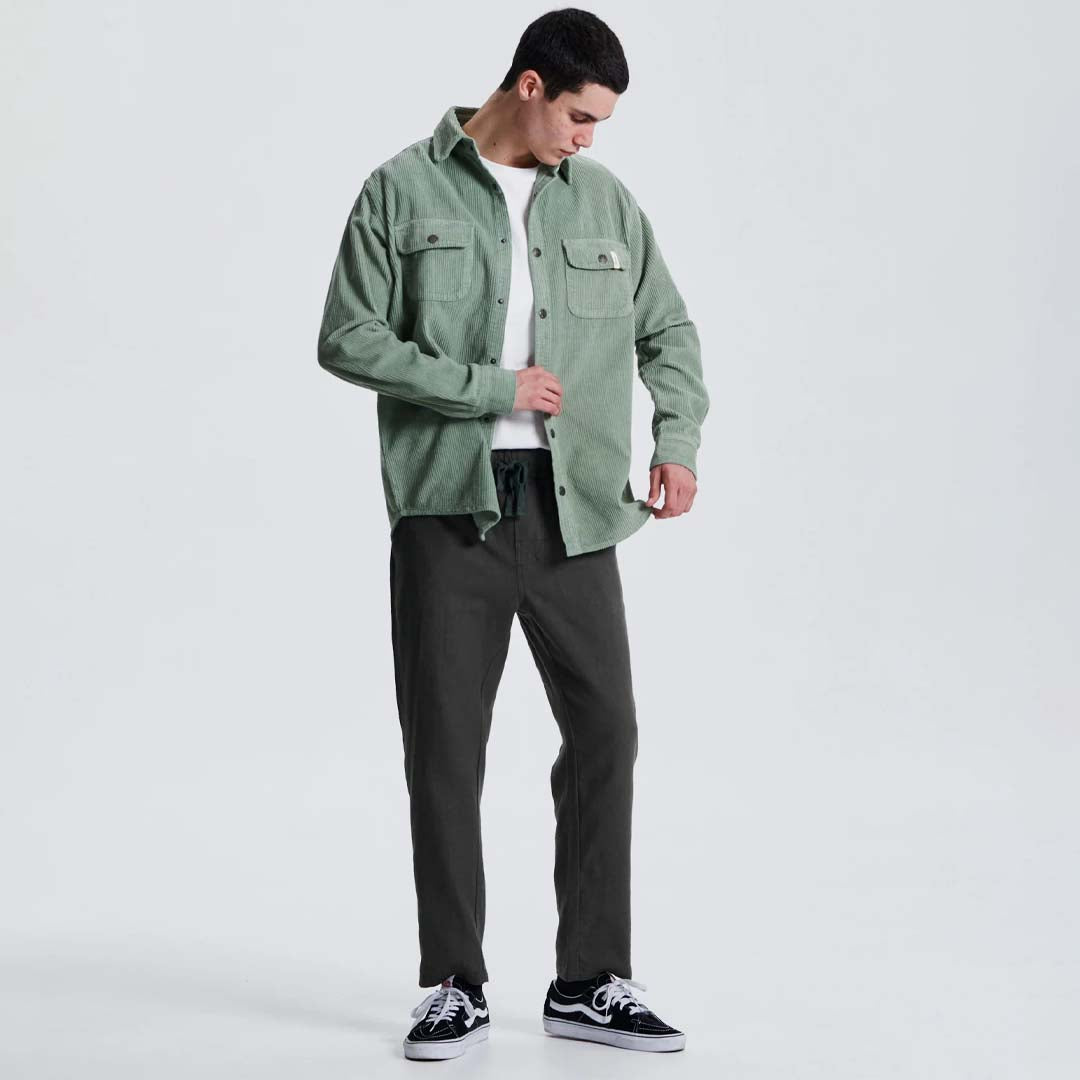 SURFACE CORD OVERSHIRT | SAGE