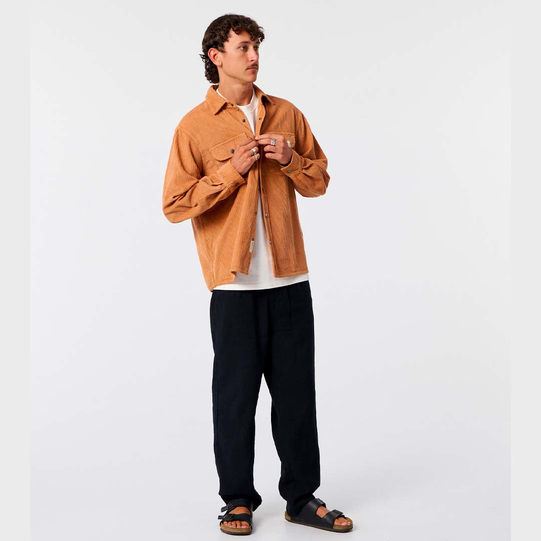 Surface Cord Shirt | Terracotta