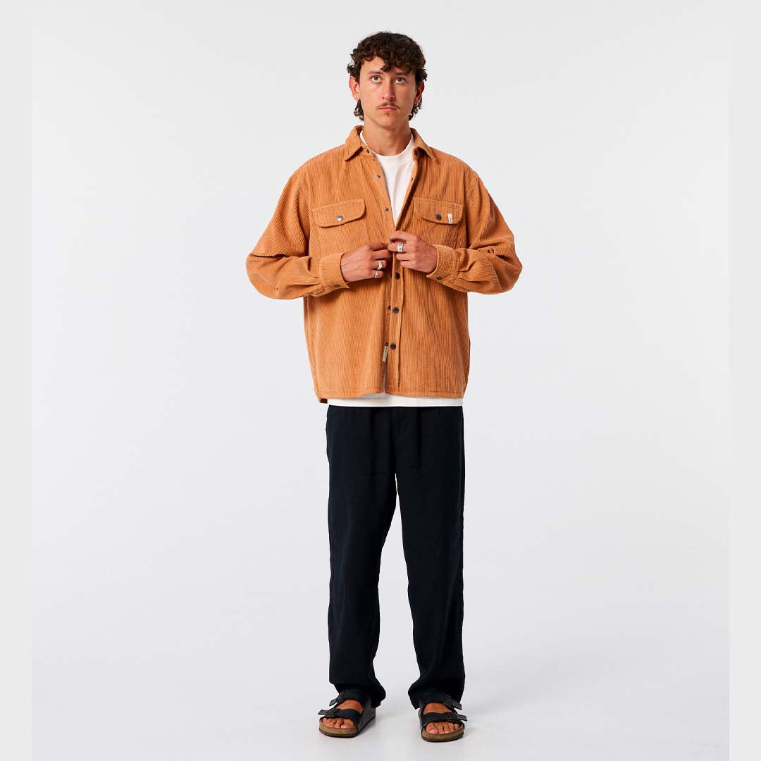 Surface Cord Shirt | Terracotta