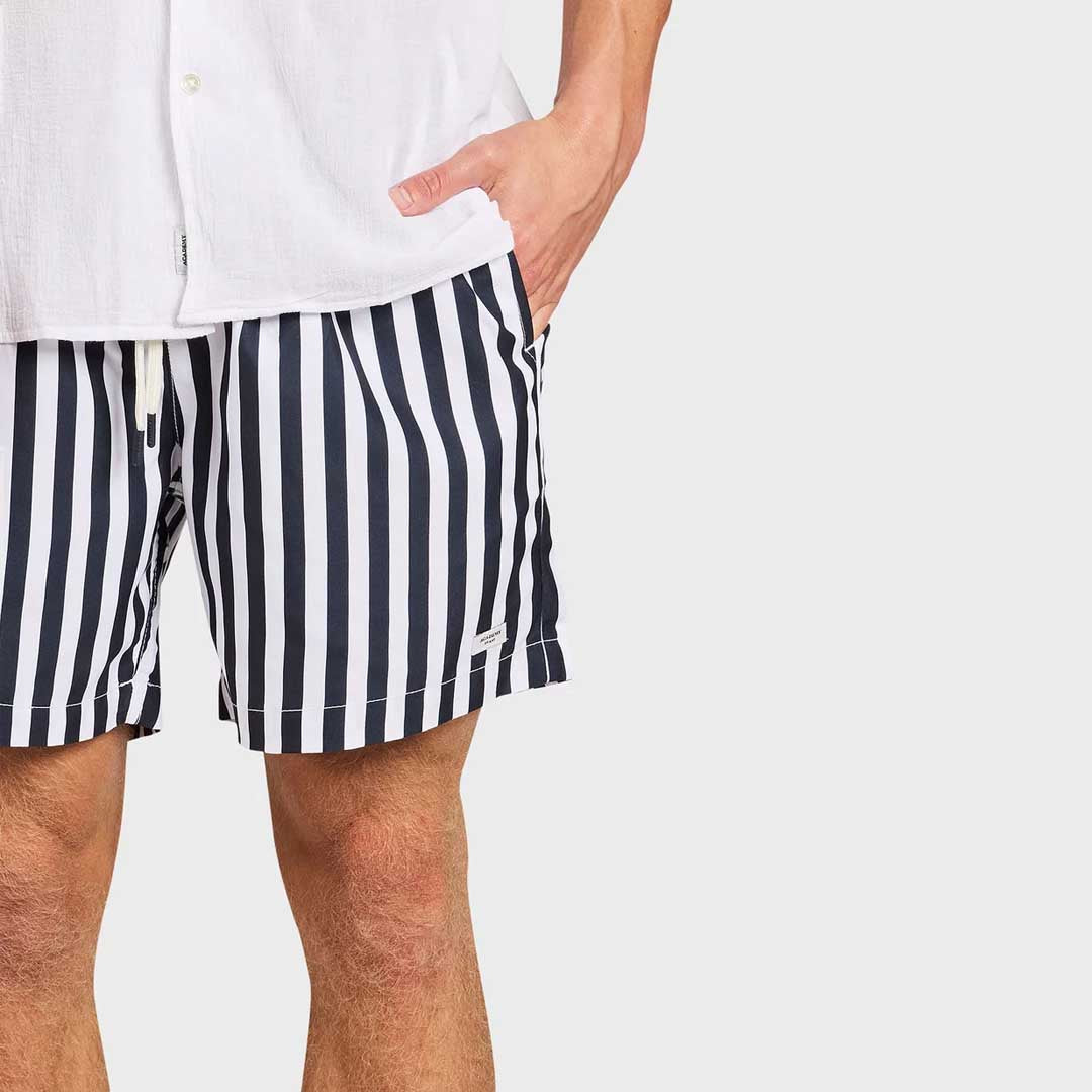 Teamster Stripe Boardy | Navy off White