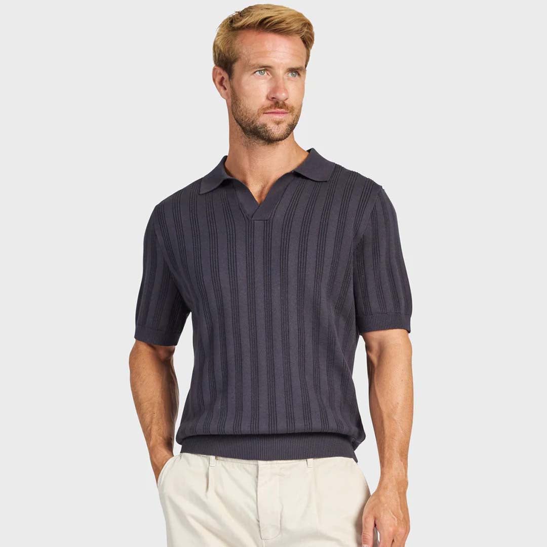 Berg Knit Polo | Space Blue