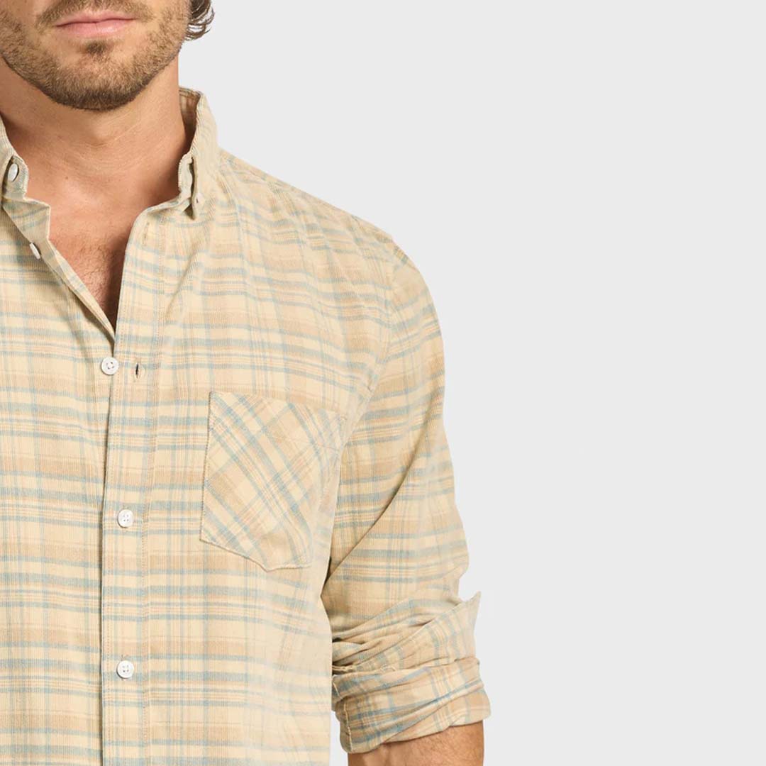 BOLTON CHECK CORD SHIRT | MULTI