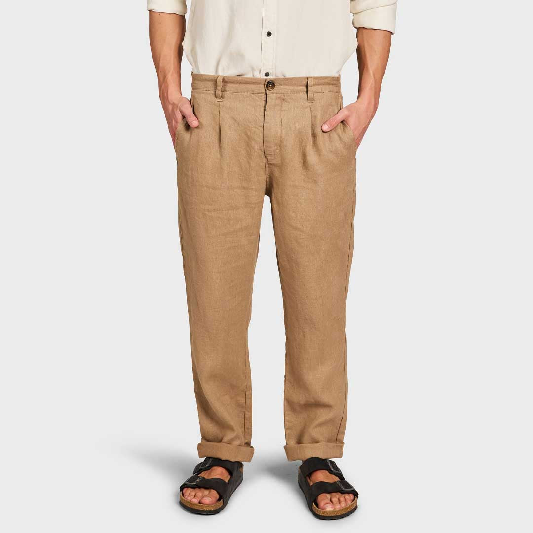 Dean Linen Chino | Warm Taupe