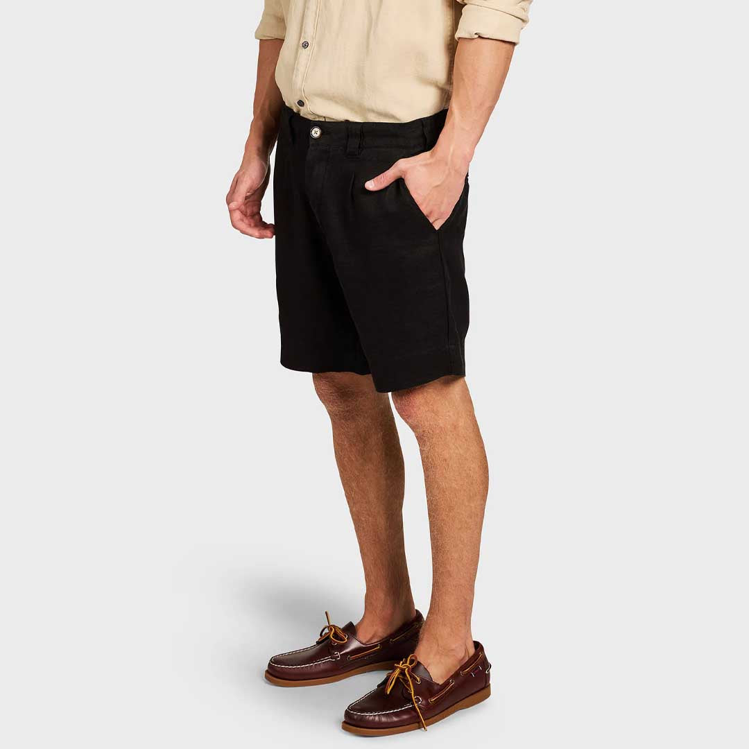 Dean Linen Short | Black