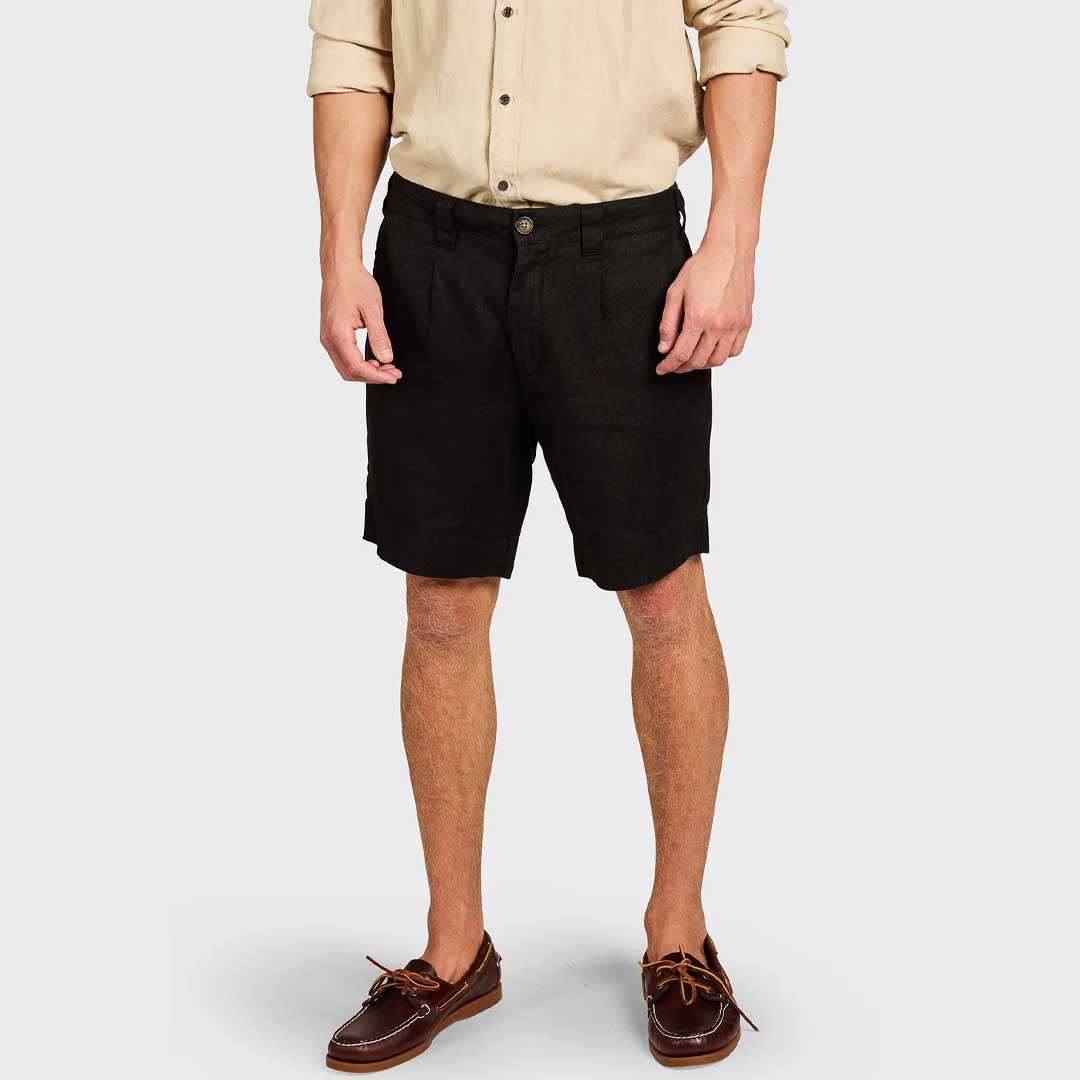 Dean Linen Short | Black