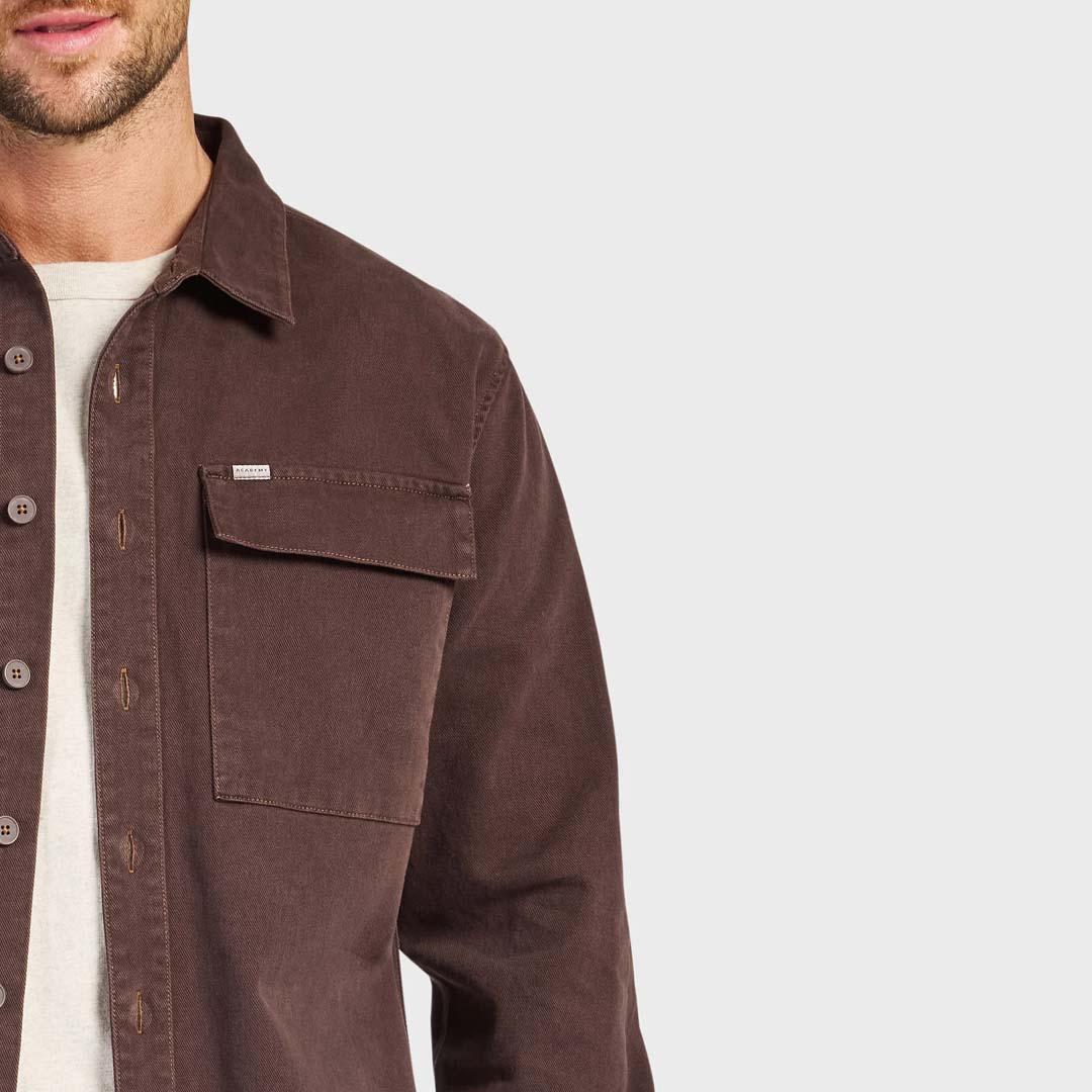 ESSENTIAL OVERSHIRT | COFFEE BEAN