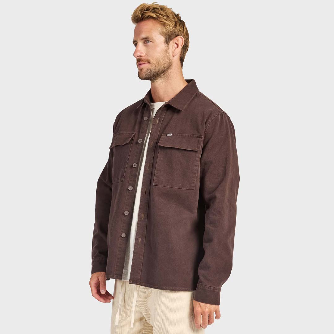 ESSENTIAL OVERSHIRT | COFFEE BEAN
