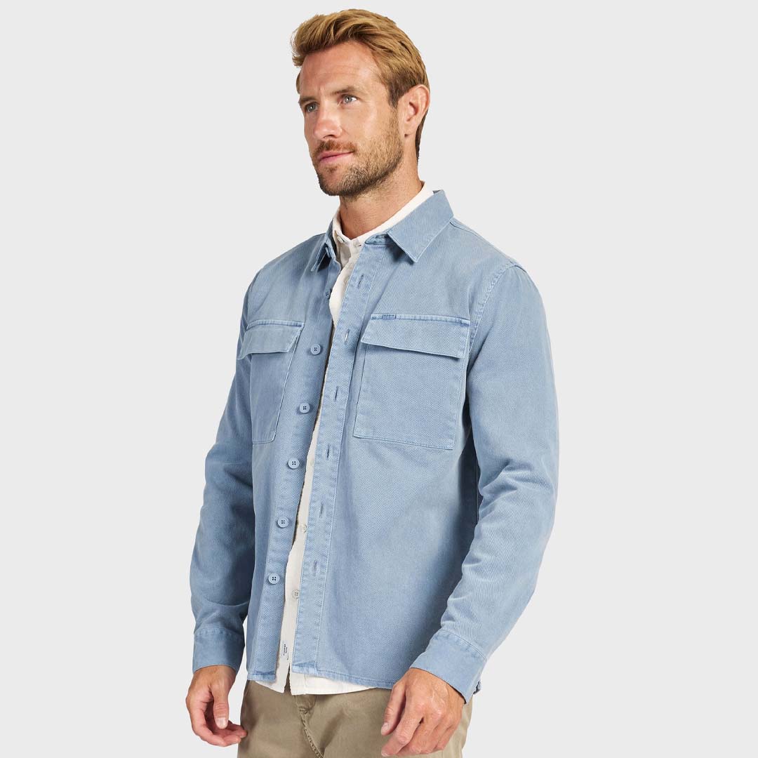 ESSENTIAL OVERSHIRT | BLUE HORIZON