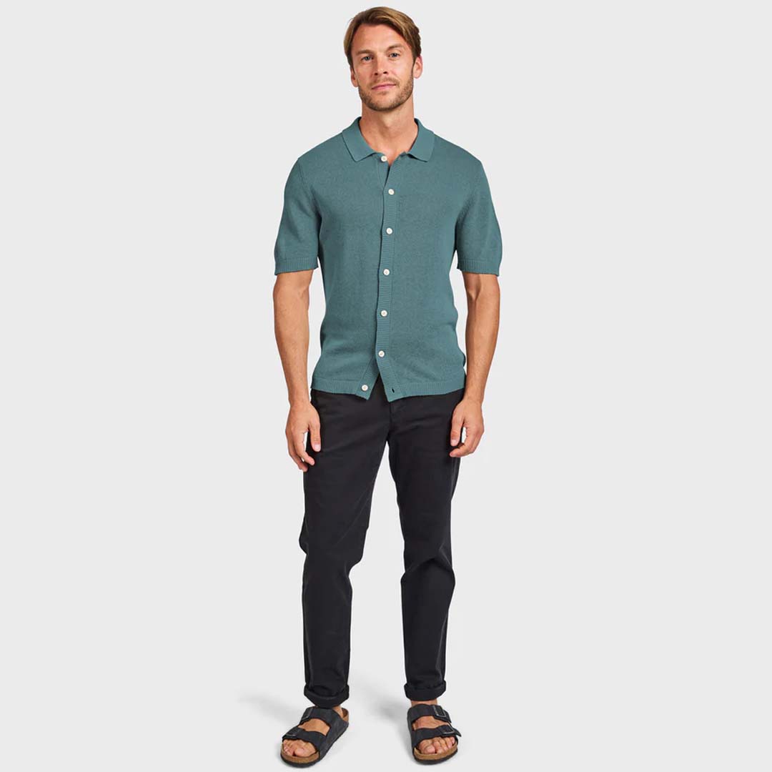 GATSBY KNIT POLO | DUTCH BLUE