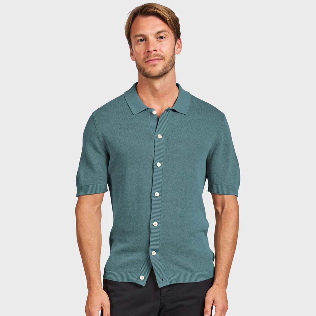 GATSBY KNIT POLO | DUTCH BLUE