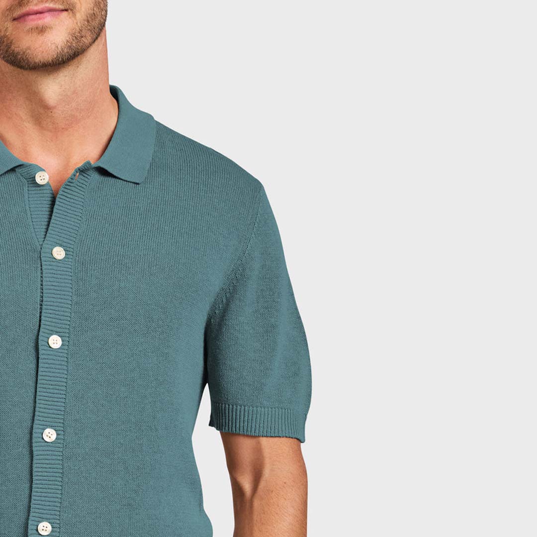 GATSBY KNIT POLO | DUTCH BLUE