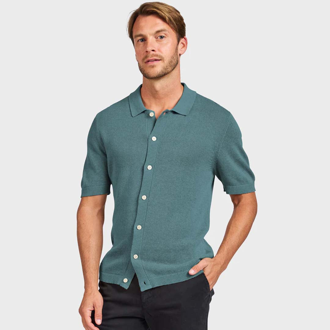 GATSBY KNIT POLO | DUTCH BLUE