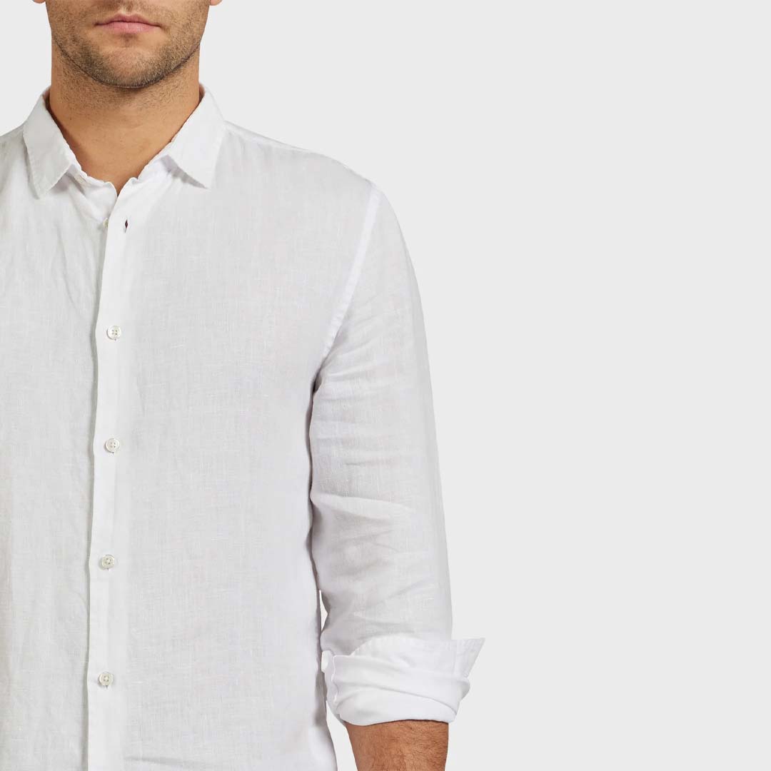 MICK LINEN SHIRT | WHITE