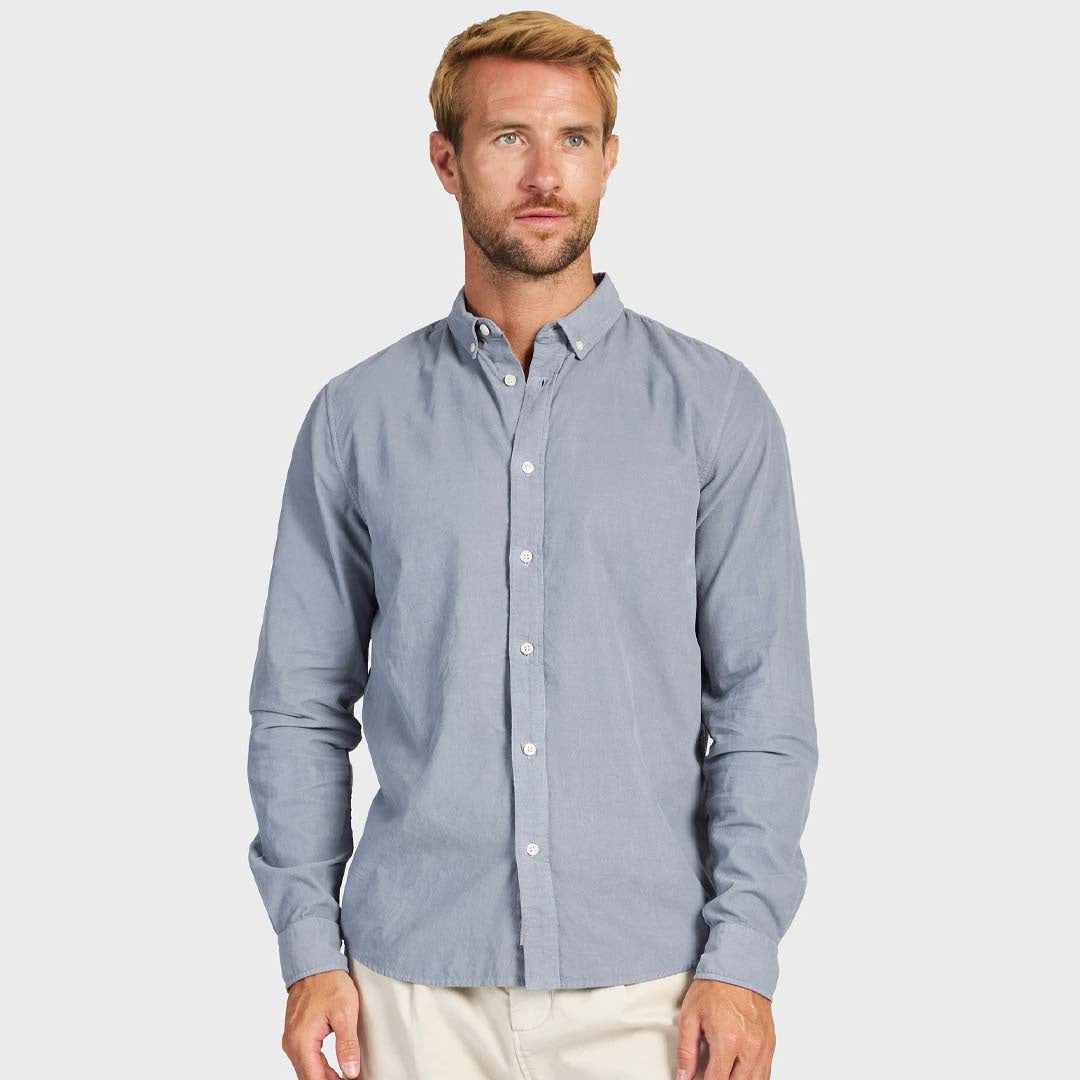 Micro Cord Shirt | Blue Horizon