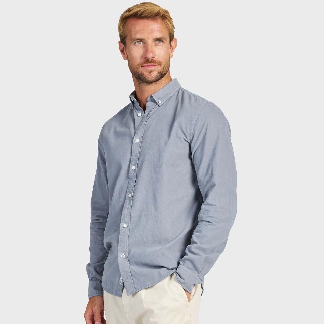 Micro Cord Shirt | Blue Horizon