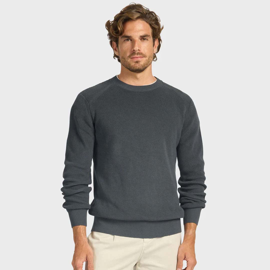 OLIVER KNIT CREW | SPACE BLUE