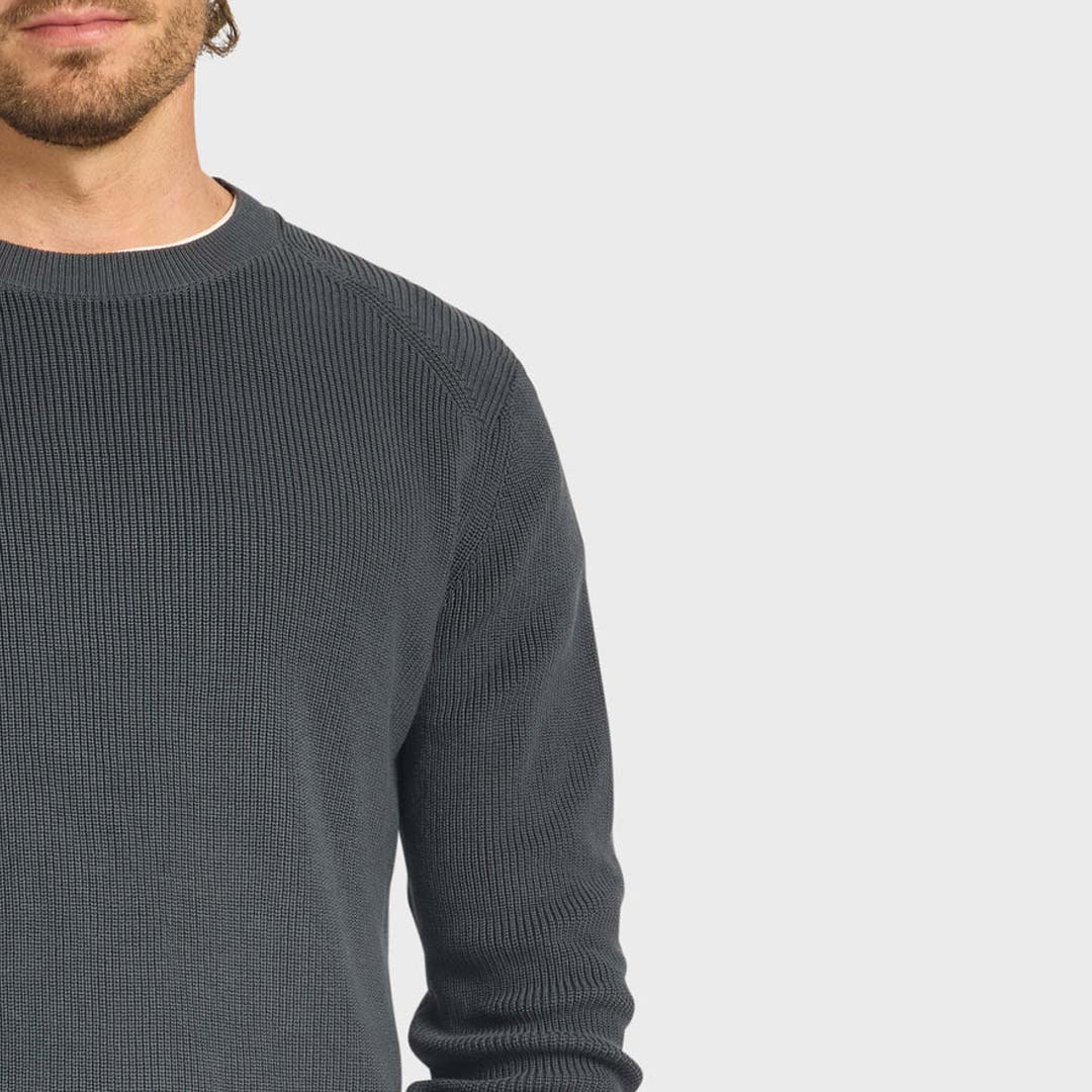 OLIVER KNIT CREW | SPACE BLUE