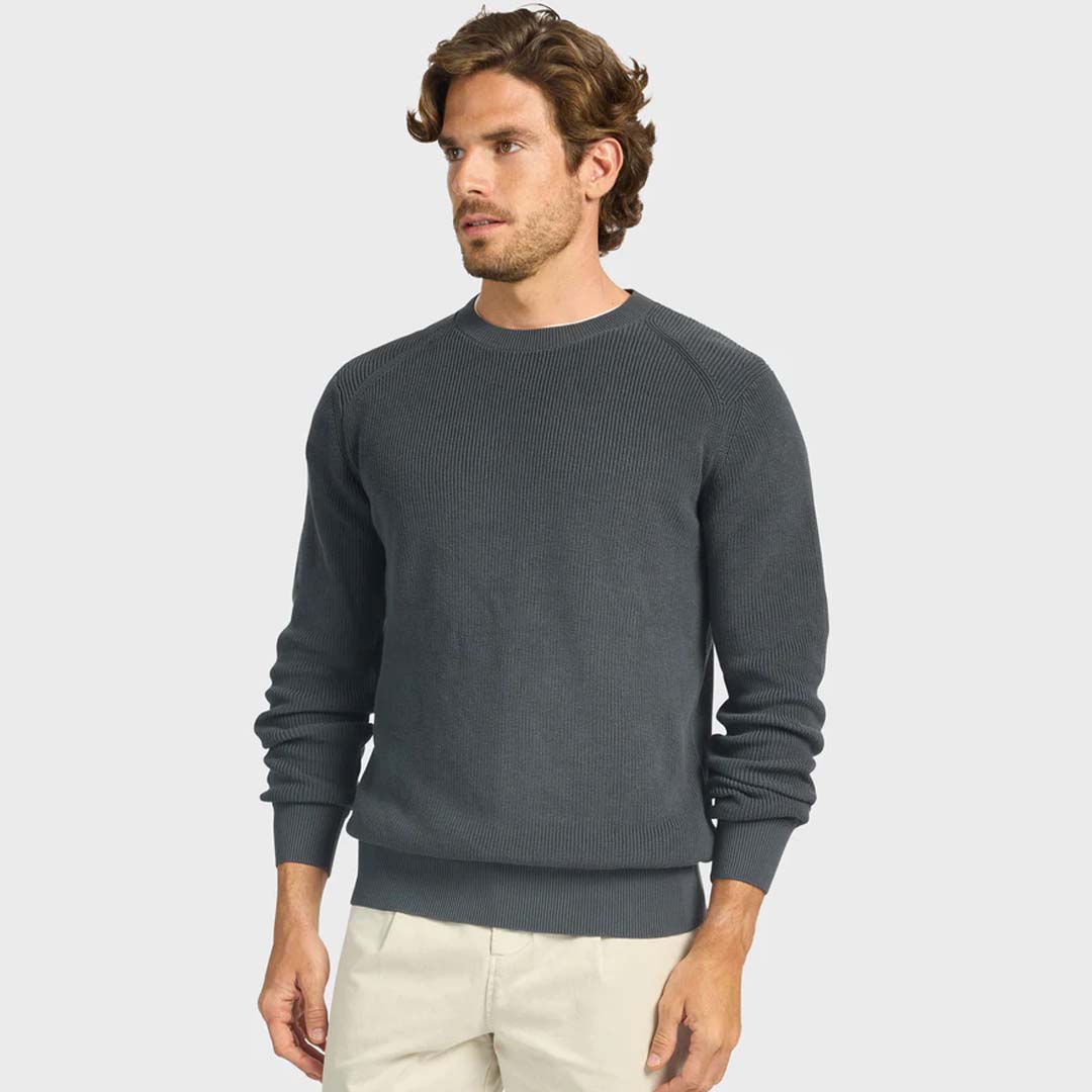 OLIVER KNIT CREW | SPACE BLUE