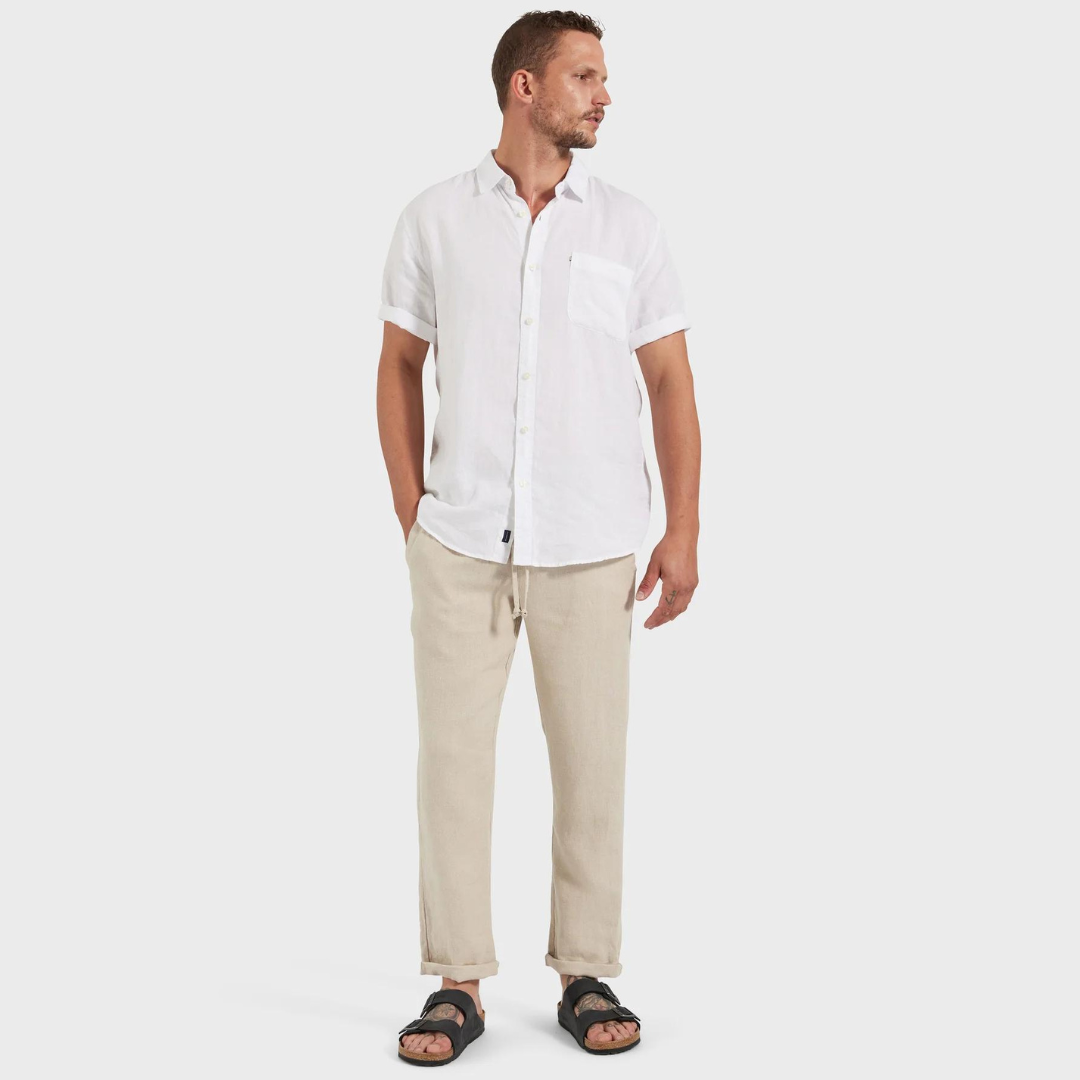 RIVIERA LINEN PANT | OATMEAL