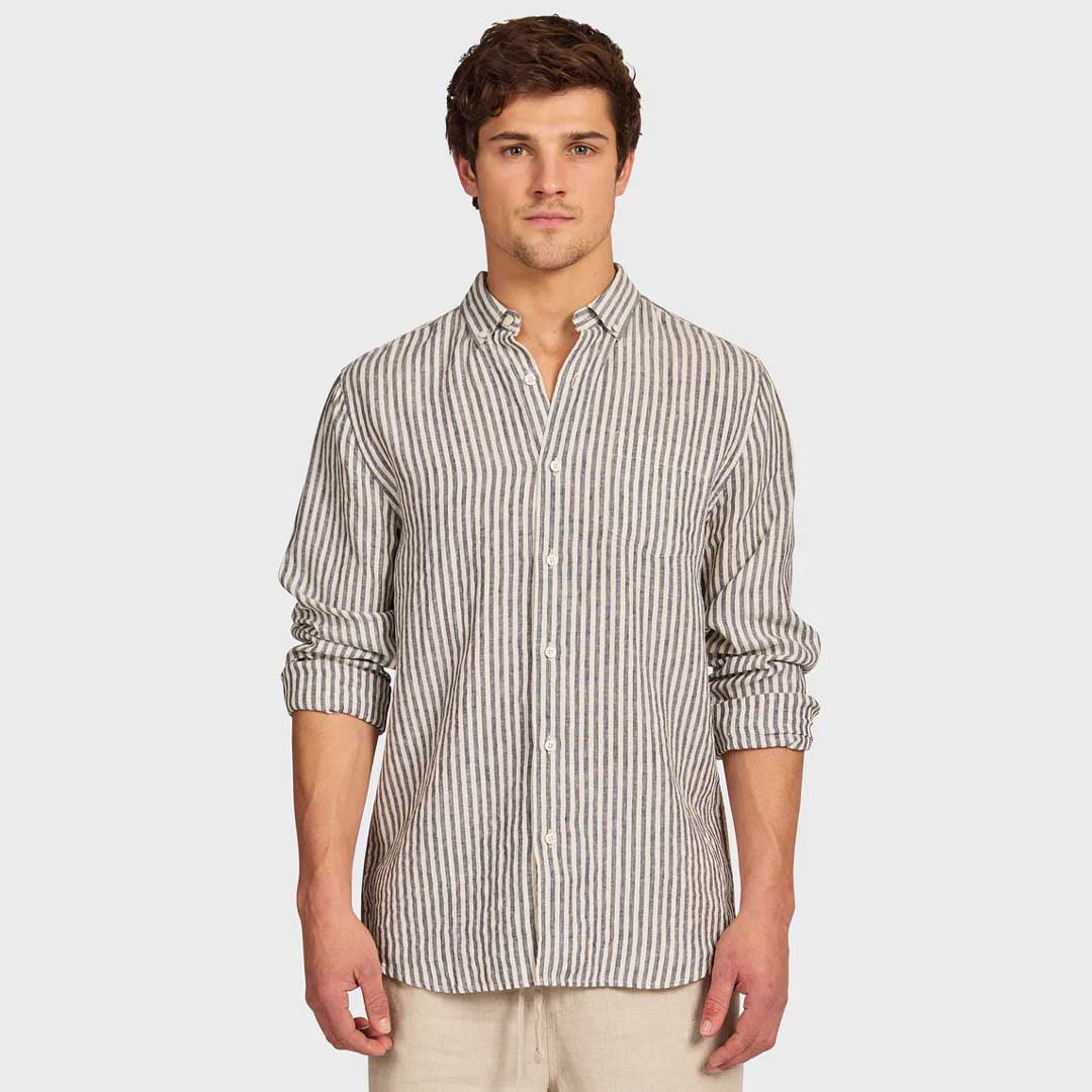 Rory Linen Shirt | Peacoat Navy