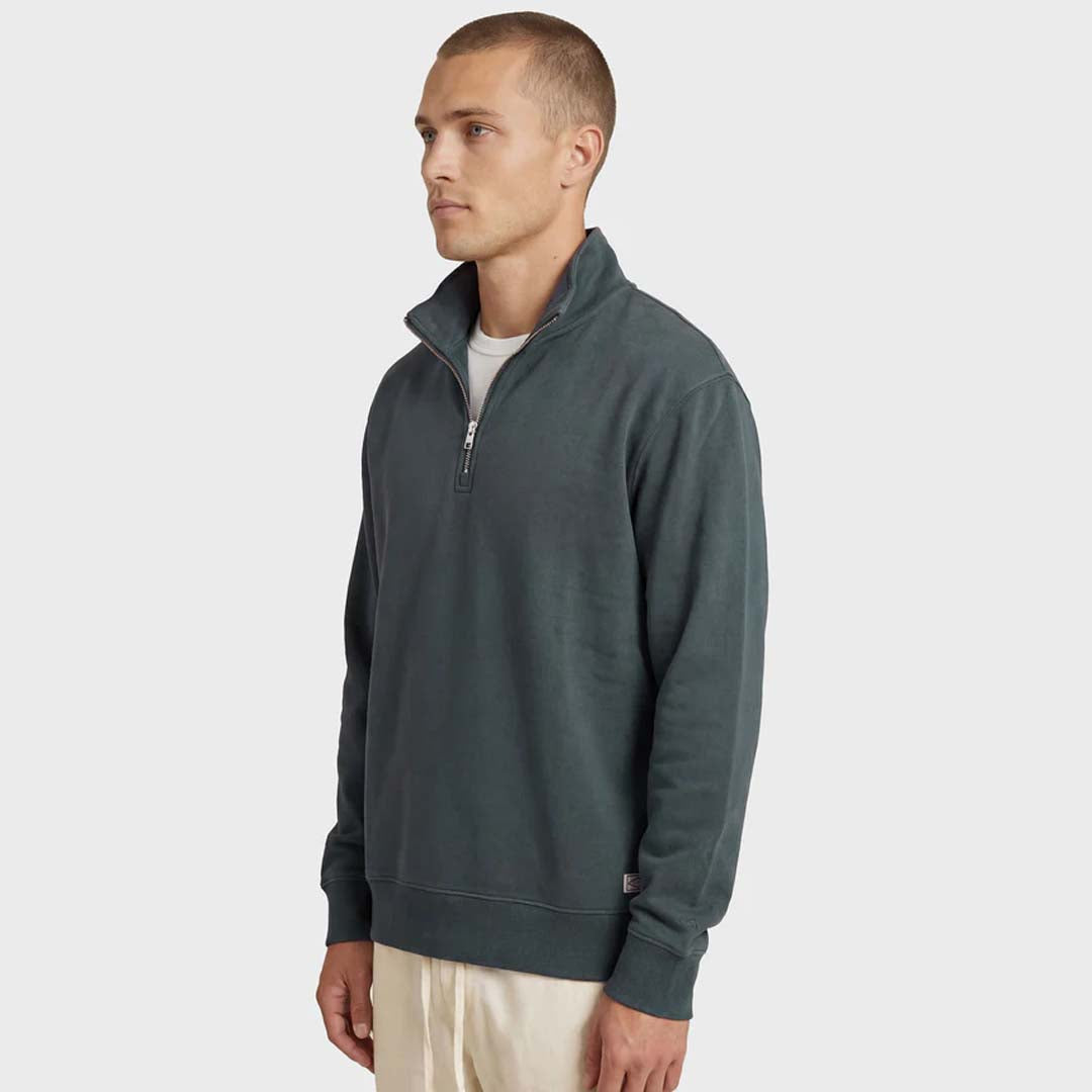Academy 1/4 Zip Sweat | Space Blue