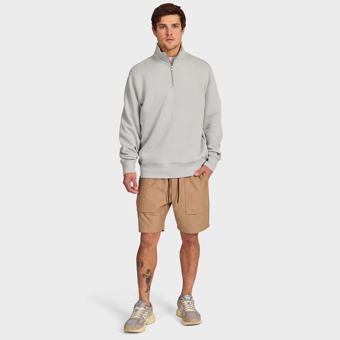 Academy 1/4 Zip Sweat | Slate Grey