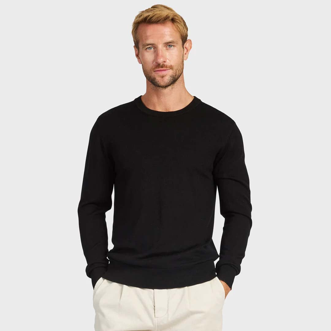 Academy Merino Crew | Black