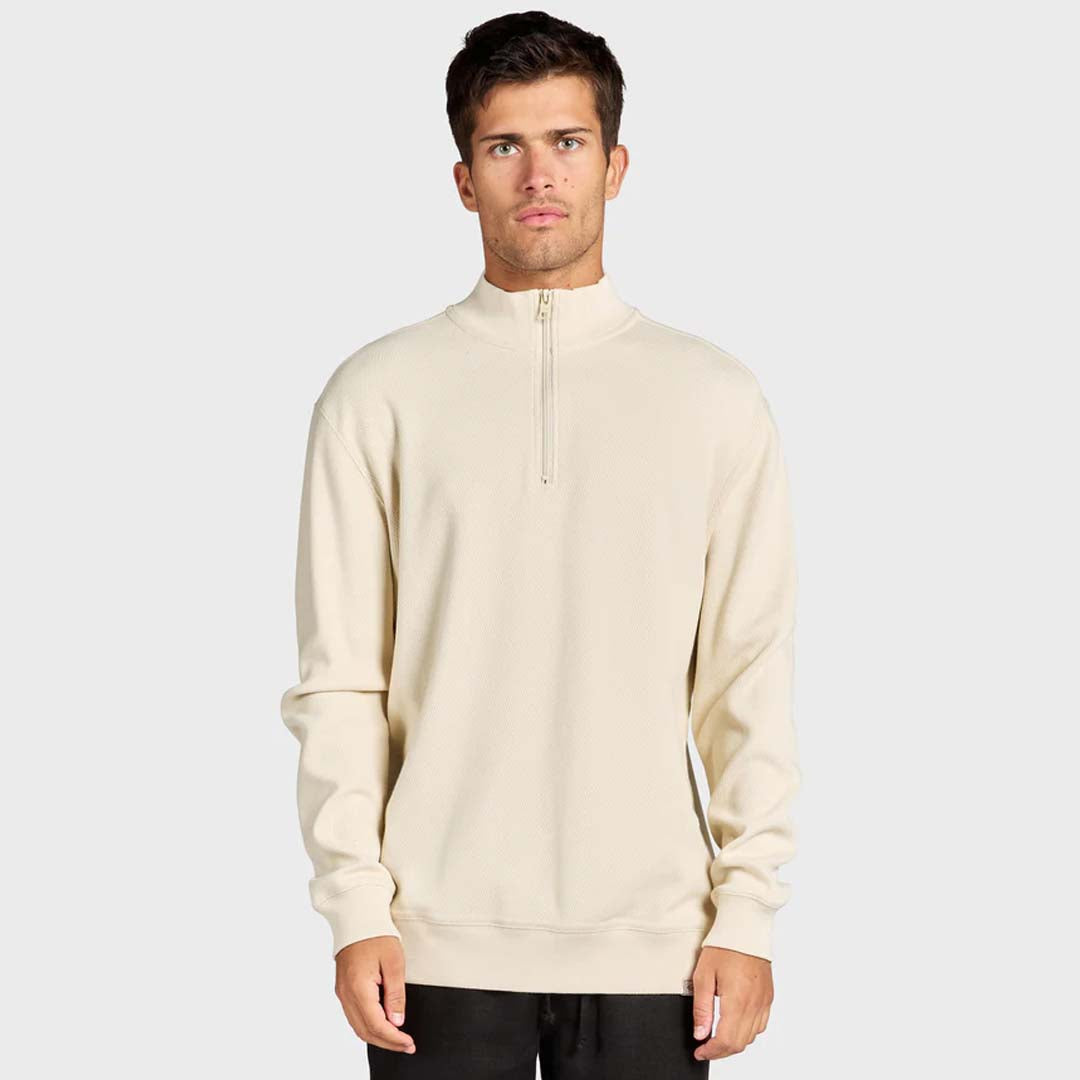 Perry Waffle 1/4 Zip | Natural