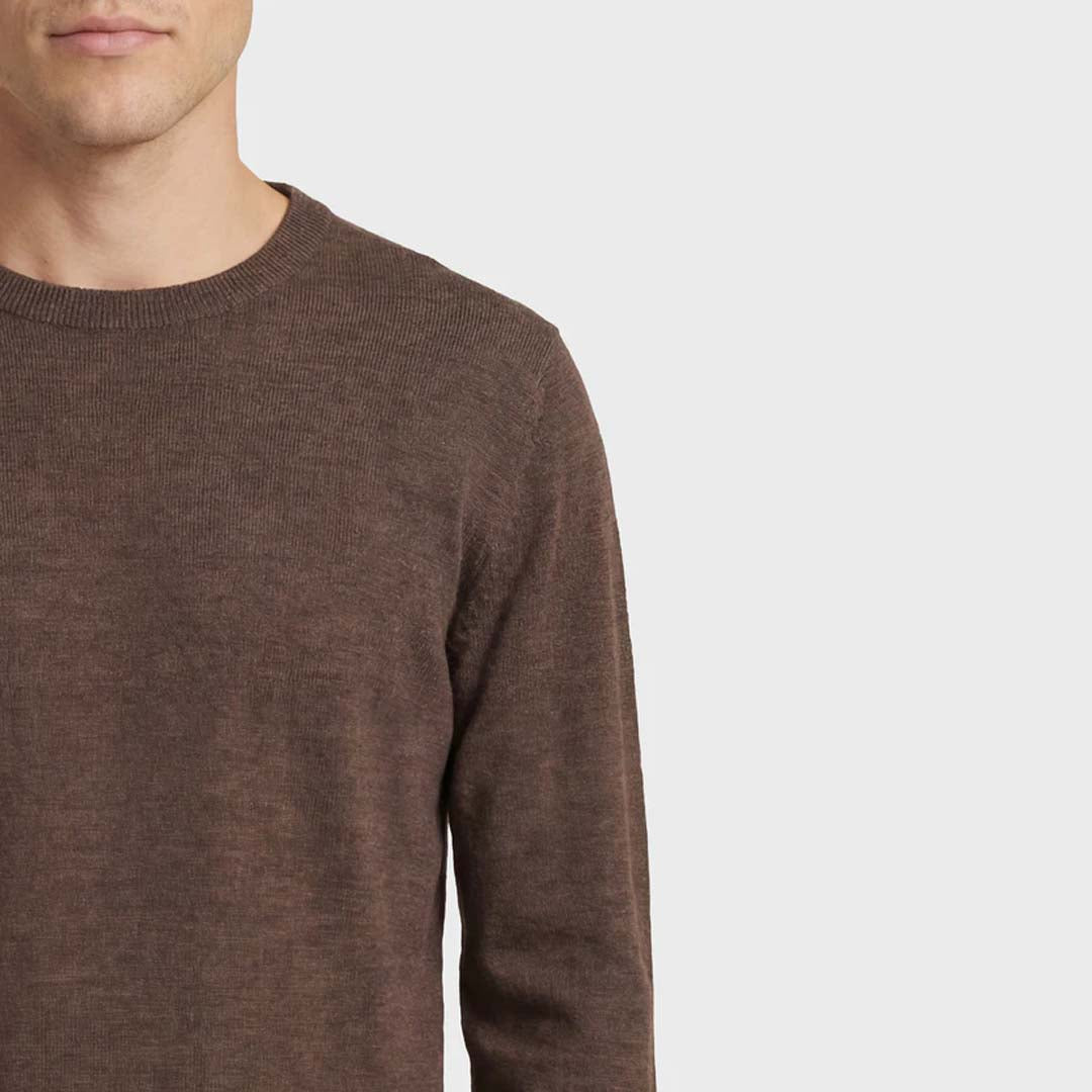 Academy Merino Crew | Mahogany