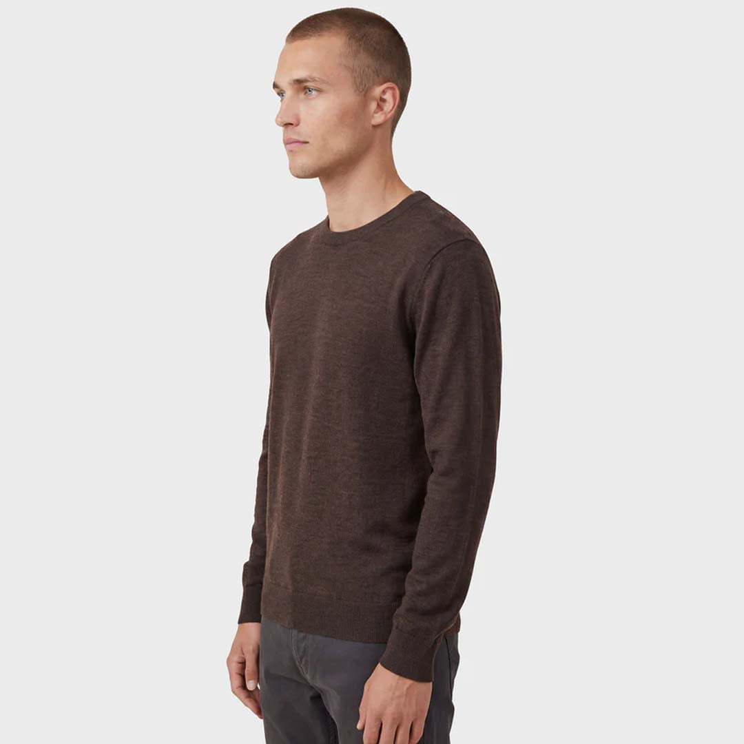 Academy Merino Crew | Mahogany