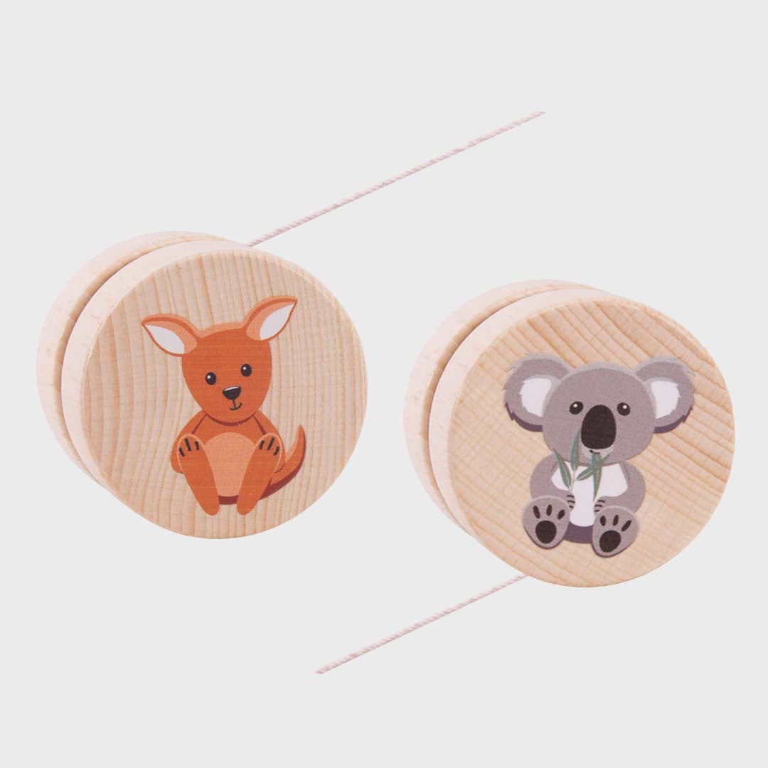 Aussie Animals Wooden Yo-Yo