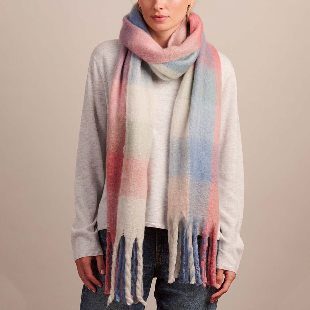 BLUE SAAS FEE SCARF