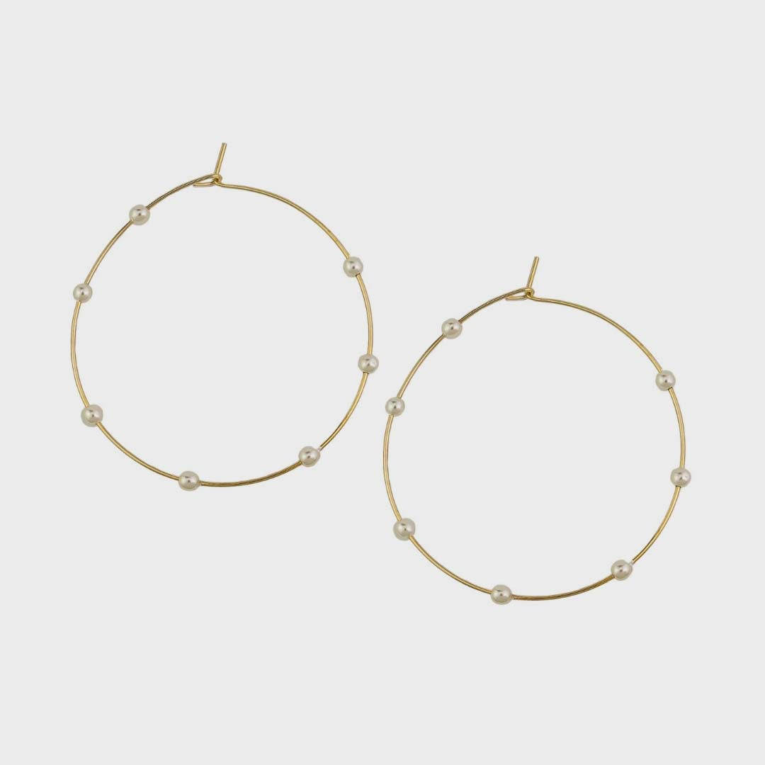 MADELINE PEARL HOOPS