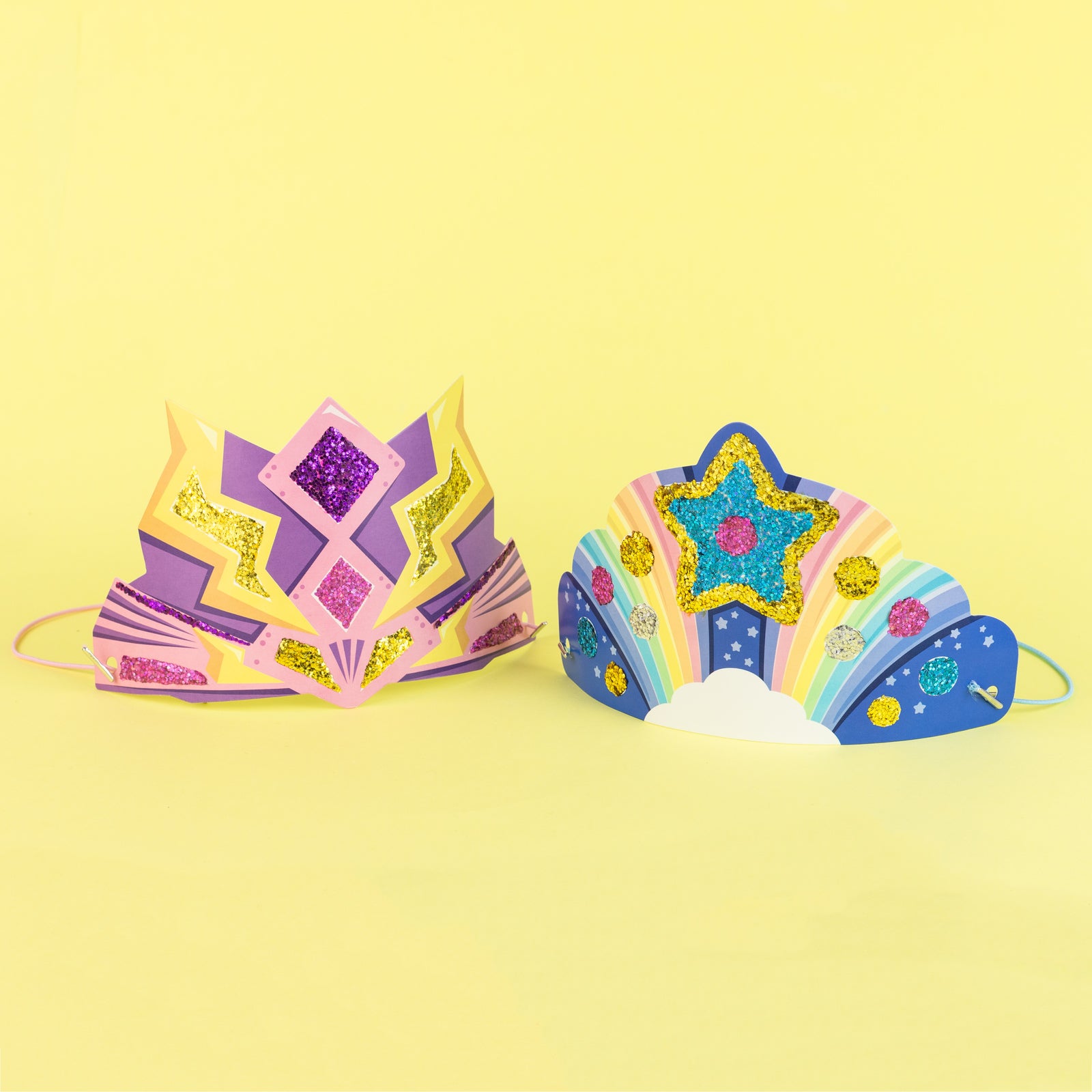 GLITTER GOO CROWNS | SUPER RAINBOW