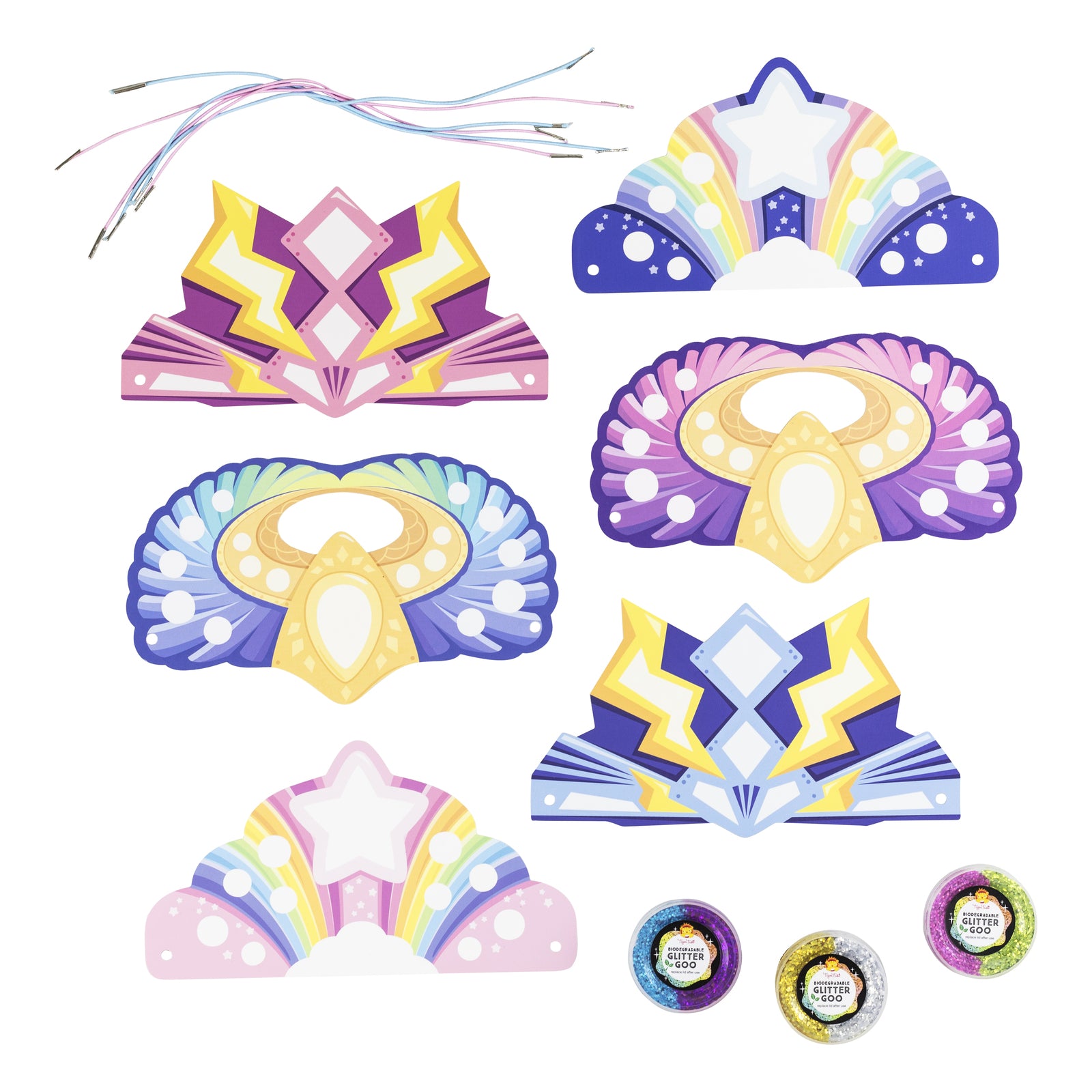 Glitter Goo Crowns | Super Rainbow
