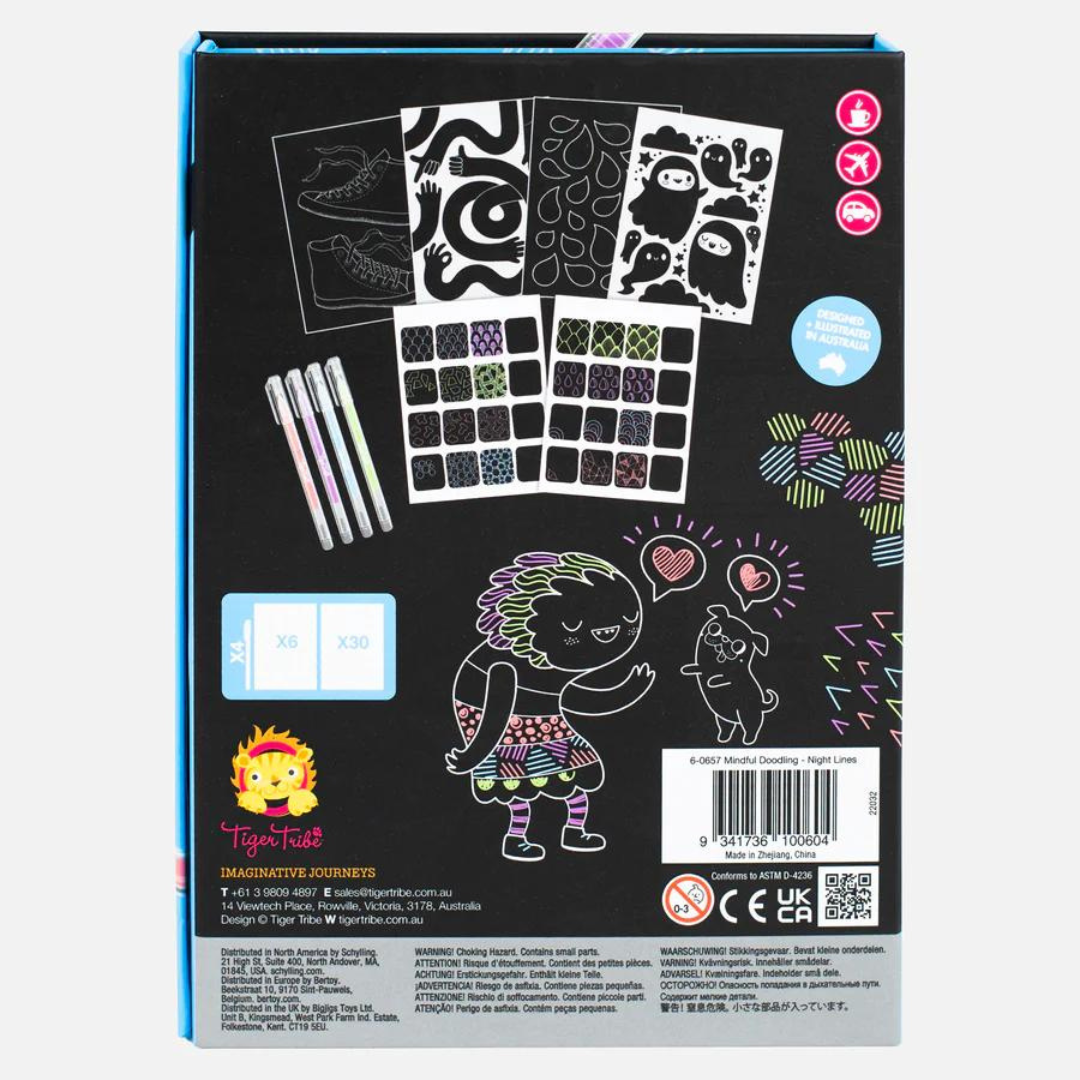 MINDFUL DOODLING | NIGHT LINES