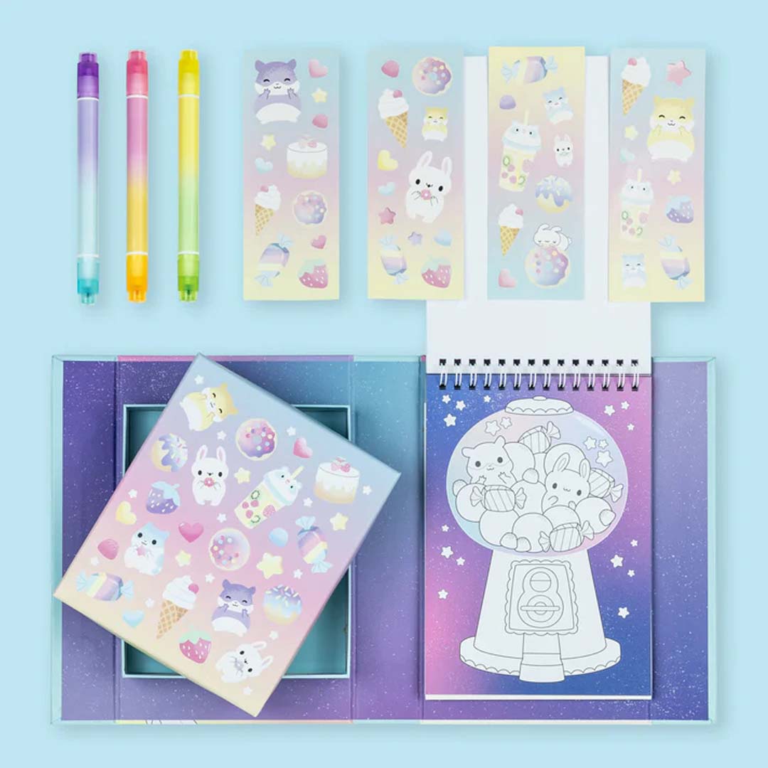 PASTEL COLOURING SET | KAWAII CAFE