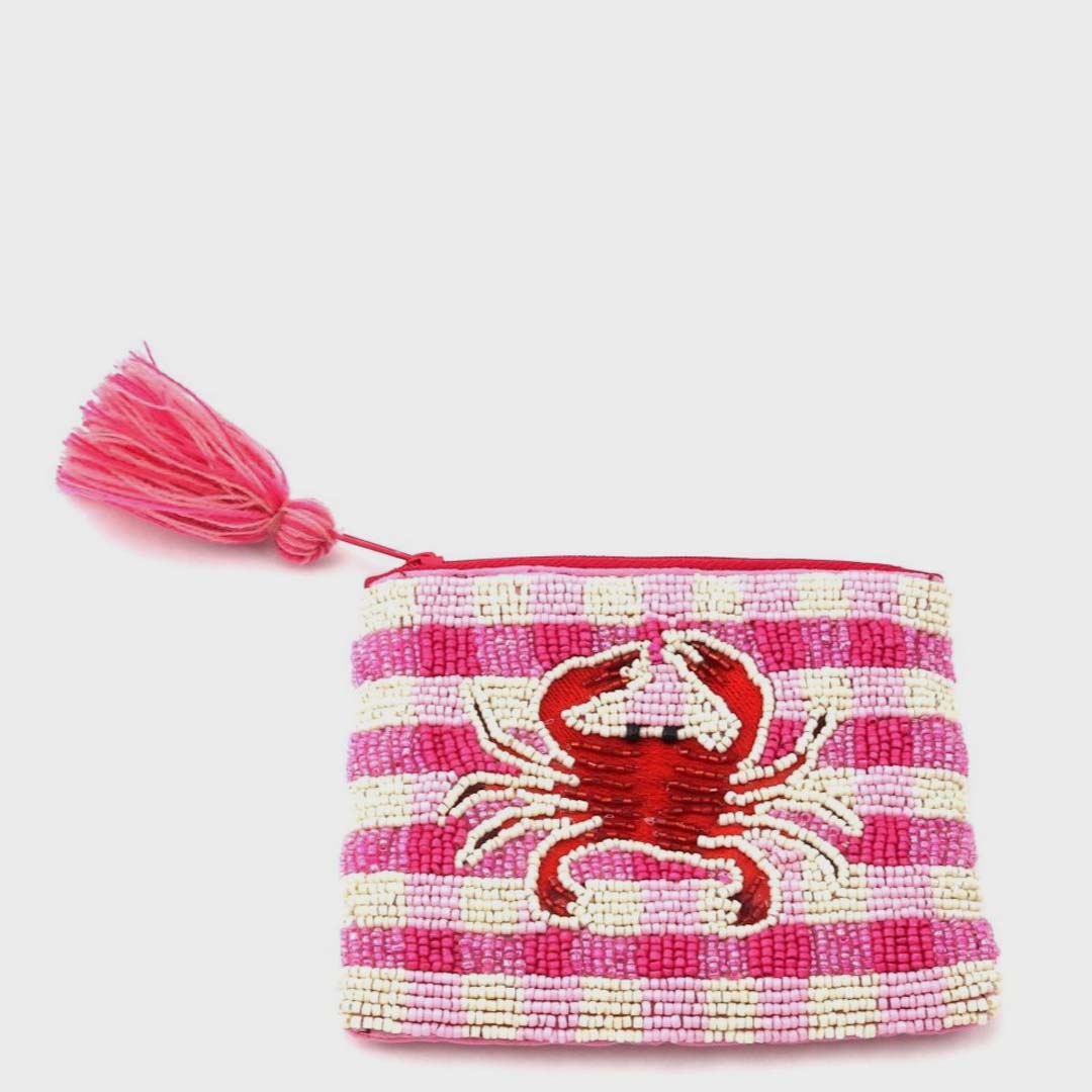 Beaded Coin Purse | Crab Checks
