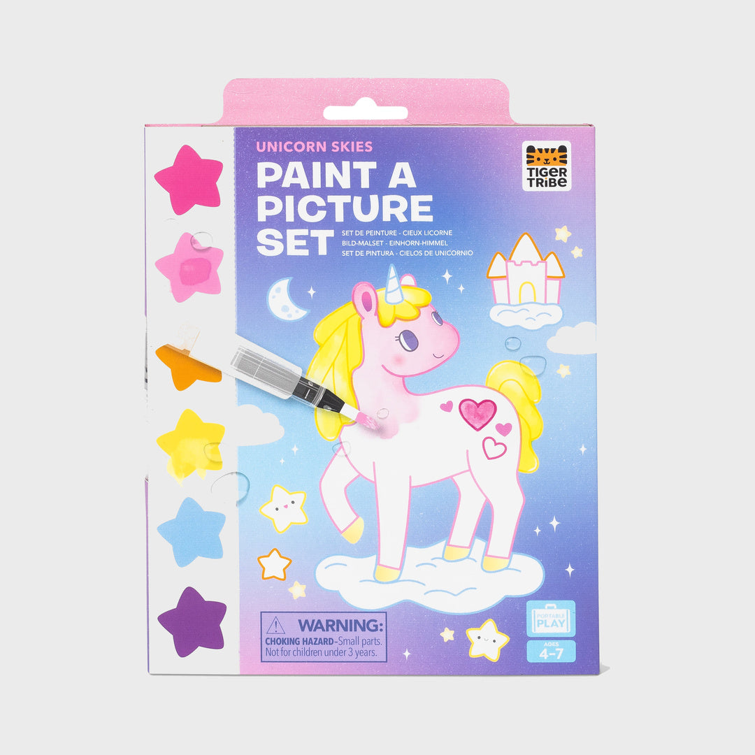Paint a Picture Set Unicorn Skies packaging